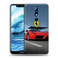 Дизайнерский пластиковый чехол для Nokia 5.1 Plus Ferrari