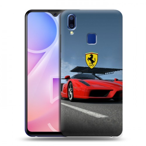 Дизайнерский пластиковый чехол для Vivo Y95 Ferrari