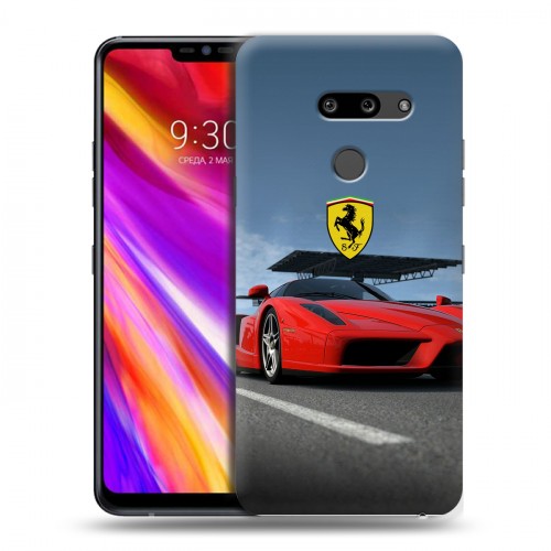 Дизайнерский пластиковый чехол для LG G8 ThinQ Ferrari