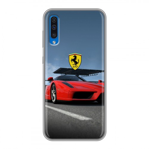 Дизайнерский силиконовый чехол для Samsung Galaxy A50 Ferrari