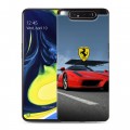 Дизайнерский пластиковый чехол для Samsung Galaxy A80 Ferrari