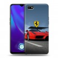 Дизайнерский силиконовый с усиленными углами чехол для OPPO A1k Ferrari