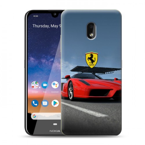 Дизайнерский пластиковый чехол для Nokia 2.2 Ferrari