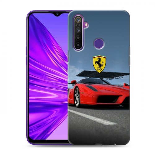 Дизайнерский силиконовый чехол для Realme 5 Ferrari