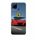 Дизайнерский силиконовый с усиленными углами чехол для Realme C15 Ferrari