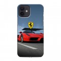 Дизайнерский силиконовый чехол для Iphone 12 Ferrari