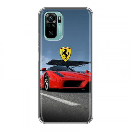 Дизайнерский силиконовый чехол для Xiaomi RedMi Note 10 Ferrari