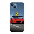 Дизайнерский силиконовый чехол для Iphone 13 Ferrari