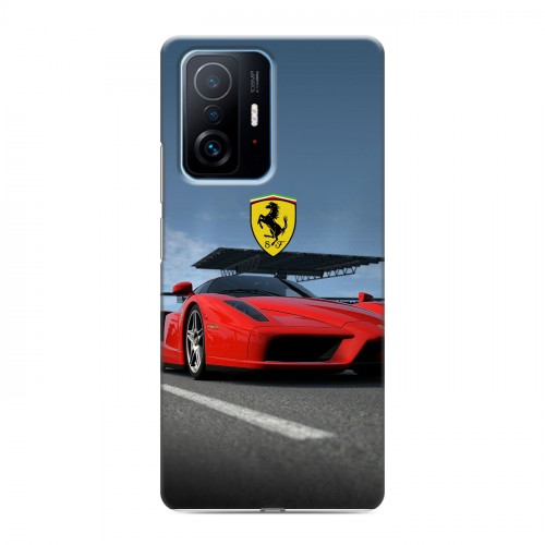 Дизайнерский силиконовый с усиленными углами чехол для Xiaomi 11T Ferrari