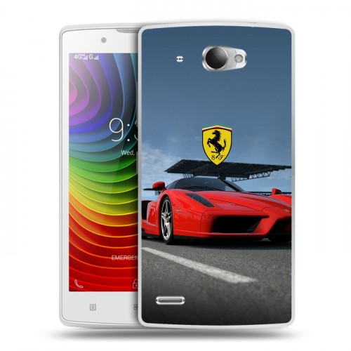 Дизайнерский пластиковый чехол для Lenovo S920 Ferrari