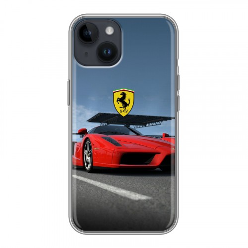 Дизайнерский пластиковый чехол для Iphone 14 Ferrari