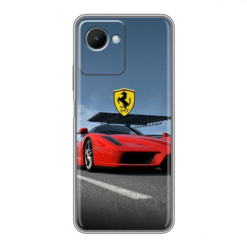 Дизайнерский силиконовый чехол для Realme C30s Ferrari