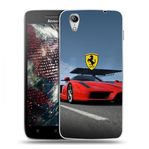 Дизайнерский пластиковый чехол для Lenovo Vibe X Ferrari