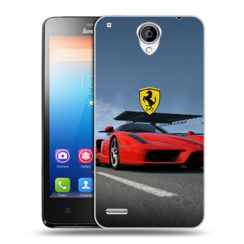 Дизайнерский пластиковый чехол для Lenovo S890 Ferrari