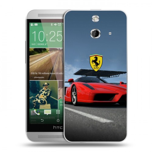 Дизайнерский пластиковый чехол для HTC One E8 Ferrari