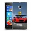 Дизайнерский пластиковый чехол для Microsoft Lumia 435 Ferrari