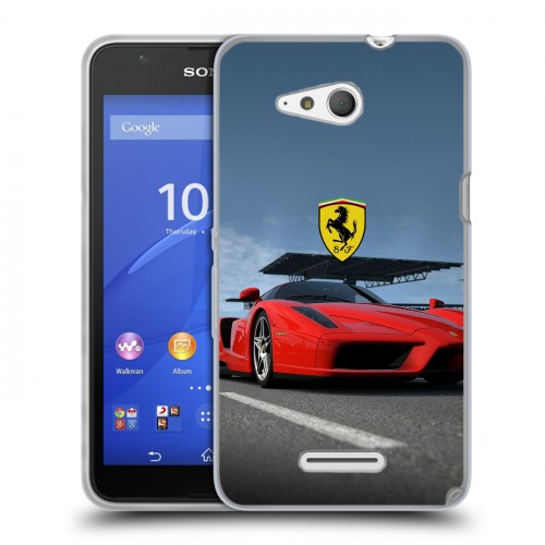 Дизайнерский пластиковый чехол для Sony Xperia E4g Ferrari