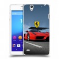 Дизайнерский пластиковый чехол для Sony Xperia C4 Ferrari