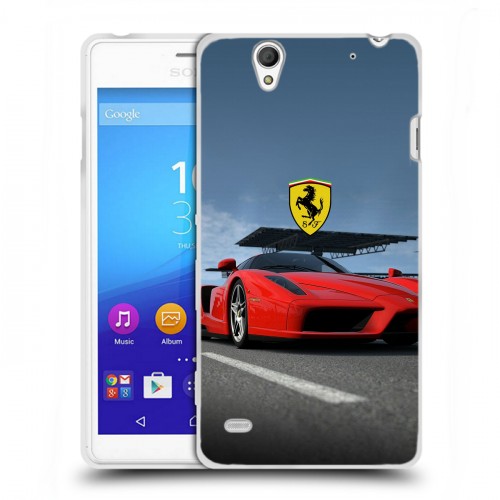 Дизайнерский пластиковый чехол для Sony Xperia C4 Ferrari