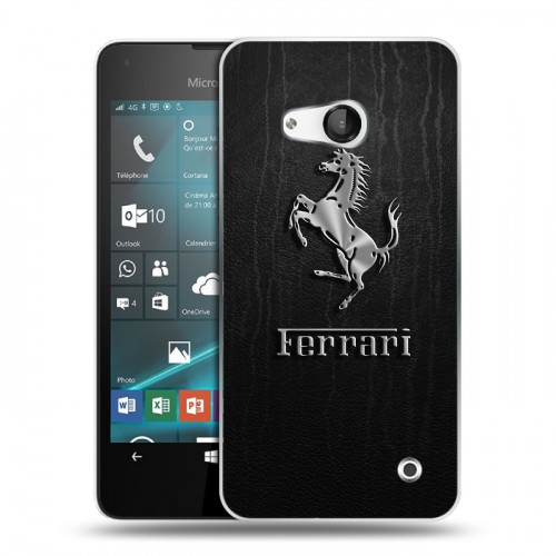 Дизайнерский пластиковый чехол для Microsoft Lumia 550 Ferrari