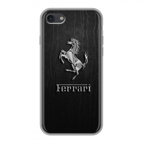 Дизайнерский силиконовый чехол для Iphone 7 Ferrari