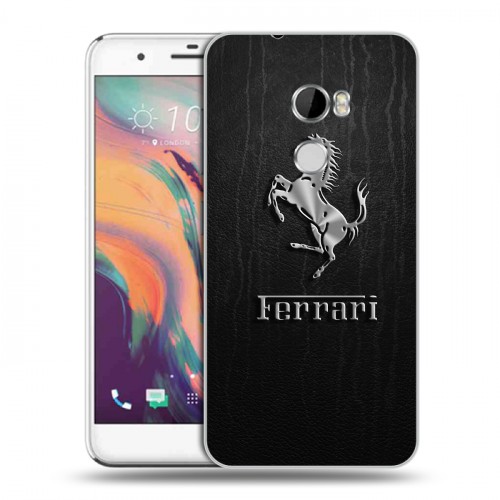 Дизайнерский пластиковый чехол для HTC One X10 Ferrari