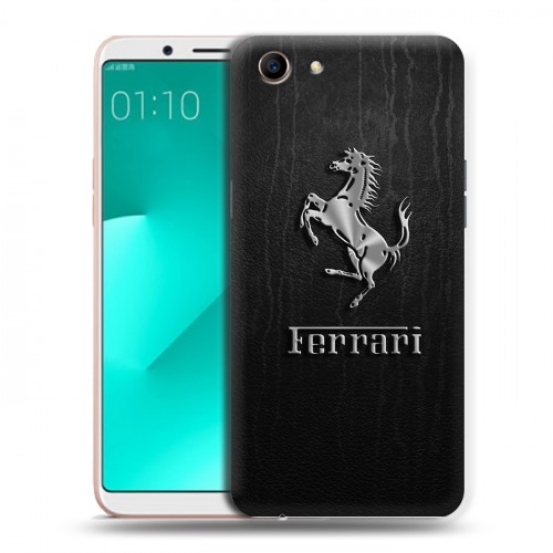 Дизайнерский пластиковый чехол для OPPO A83 Ferrari