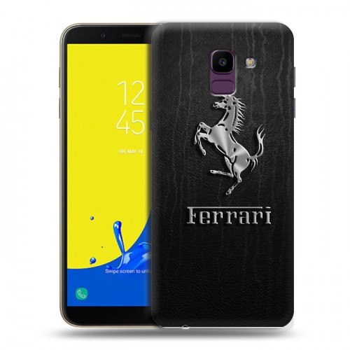 Дизайнерский пластиковый чехол для Samsung Galaxy J6 Ferrari