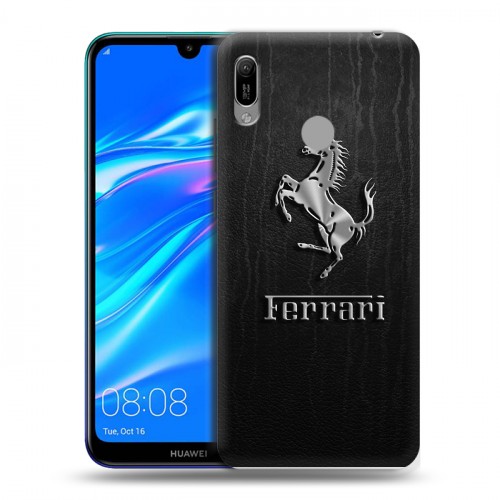 Дизайнерский пластиковый чехол для Huawei Y6 (2019) Ferrari