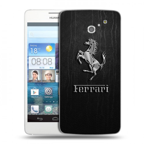 Дизайнерский пластиковый чехол для Huawei Ascend D2 Ferrari