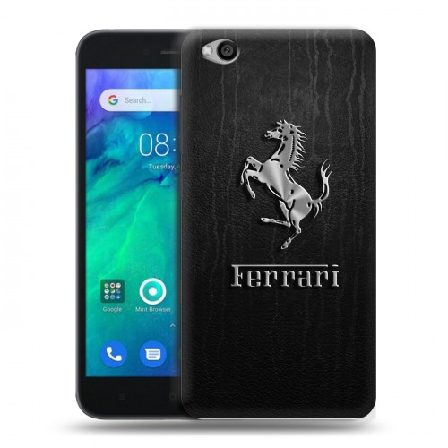 Дизайнерский пластиковый чехол для Xiaomi RedMi Go Ferrari