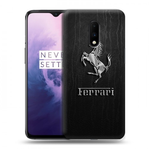 Дизайнерский пластиковый чехол для OnePlus 7 Ferrari