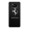 Дизайнерский силиконовый с усиленными углами чехол для Xiaomi Poco X3 Ferrari