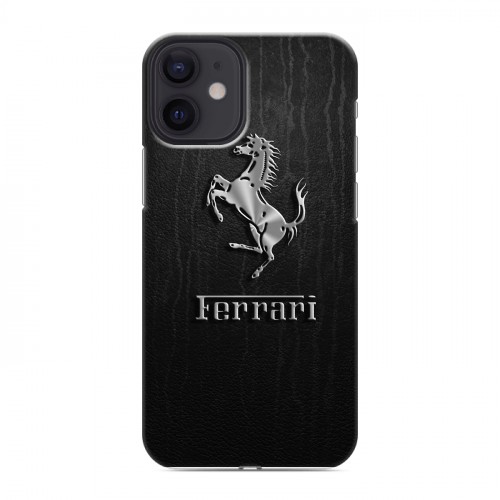 Дизайнерский пластиковый чехол для Iphone 12 Mini Ferrari