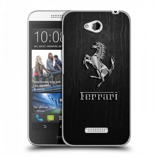 Дизайнерский пластиковый чехол для HTC Desire 616 Ferrari