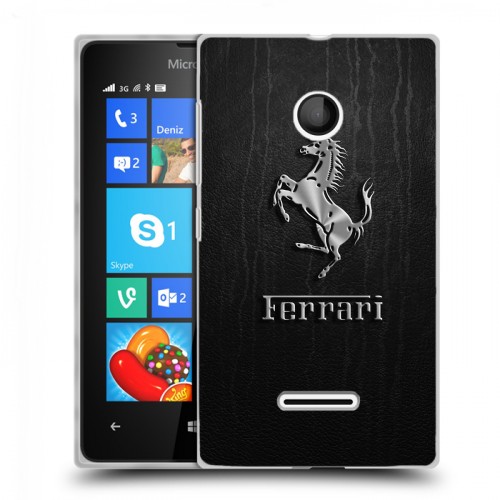 Дизайнерский пластиковый чехол для Microsoft Lumia 435 Ferrari