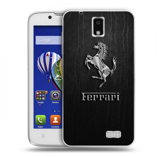 Дизайнерский пластиковый чехол для Lenovo A328 Ferrari