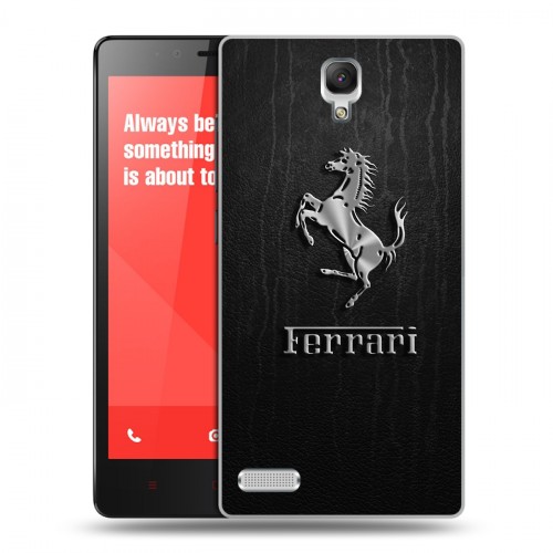 Дизайнерский силиконовый чехол для Xiaomi RedMi Note Ferrari