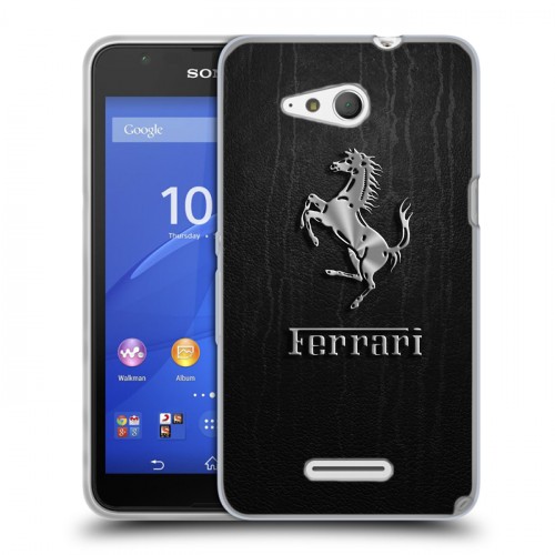 Дизайнерский пластиковый чехол для Sony Xperia E4g Ferrari