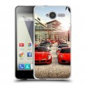 Дизайнерский пластиковый чехол для ZTE Blade L3 Ferrari