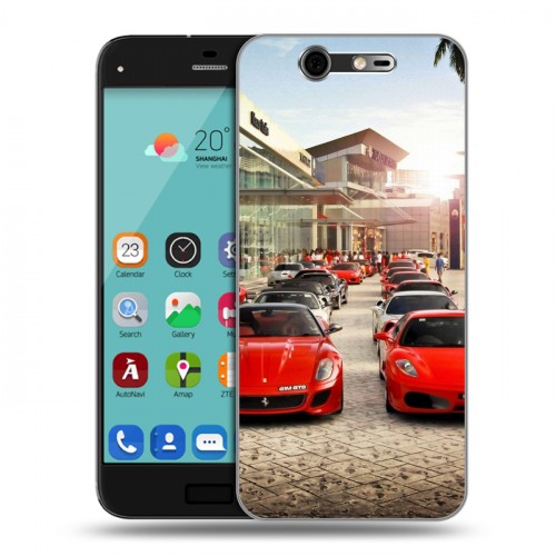 Дизайнерский силиконовый чехол для ZTE Blade S7 Ferrari