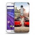 Дизайнерский пластиковый чехол для Lenovo Moto G Ferrari