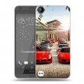 Дизайнерский пластиковый чехол для HTC Desire 530 Ferrari