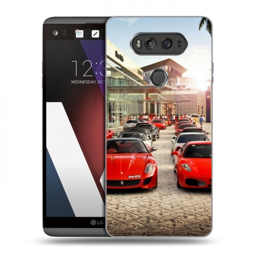 Дизайнерский пластиковый чехол для LG V20 Ferrari