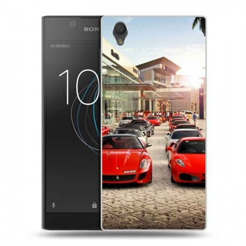 Дизайнерский пластиковый чехол для Sony Xperia L1 Ferrari