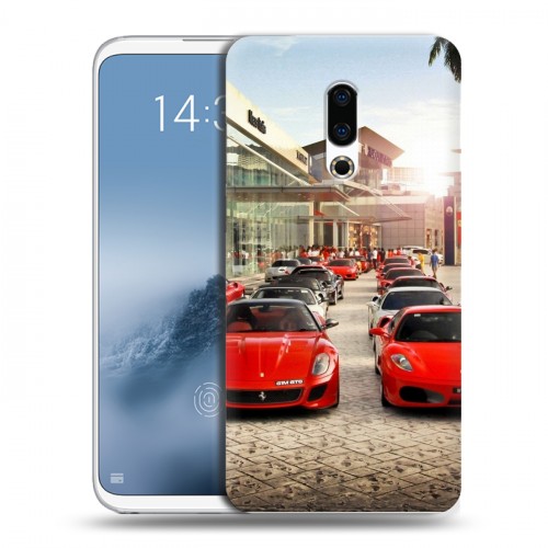 Дизайнерский силиконовый чехол для Meizu 16th Plus Ferrari