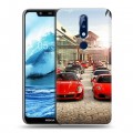 Дизайнерский пластиковый чехол для Nokia 5.1 Plus Ferrari