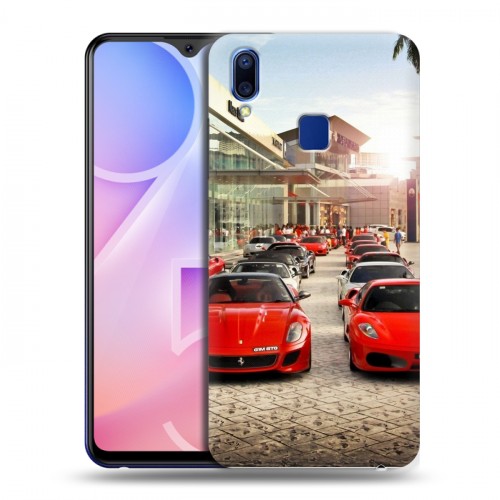 Дизайнерский пластиковый чехол для Vivo Y95 Ferrari