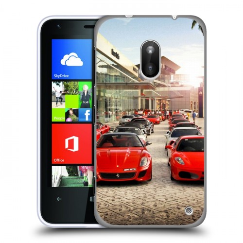 Дизайнерский пластиковый чехол для Nokia Lumia 620 Ferrari