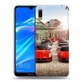 Дизайнерский пластиковый чехол для Huawei Y6 (2019) Ferrari